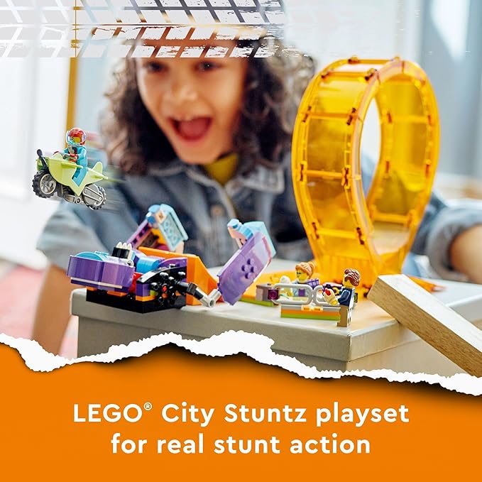 LEGO City Stuntz Smashing Chimpanzee Stunt Loop 60338 Building Toy Set for Boys Girls and Kids Ages 7+ (226 Pieces)