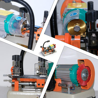 Cutting Machine Duplicator,Horizontal Duplicating Machine 2AS with Brush, Cutting Equipment, Hardware Processing Tool for Commercial Use 110V