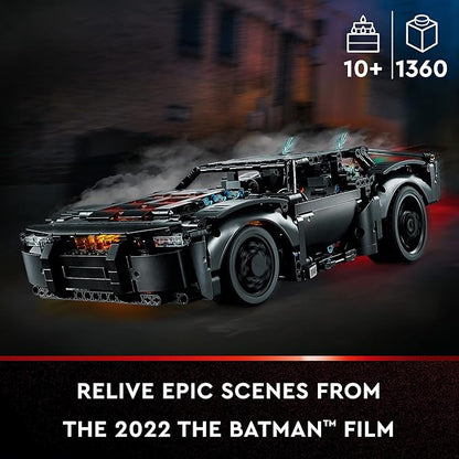 LEGO Technic The Batman – Batmobile 42127 Model Car Building Toy 2022 Movie Set Superhero Gifts for Kids and Teen Fans with Light Bricks