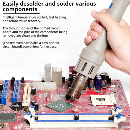 ATTEN ST-862D 1000W Digital Hot Air Rework Station - Temperature Controlled BGA/SMD Rework Station with Straight/Spiral Air Switch, Auto Sleep, 4 Nozzles for PCB Chip Soldering and Desoldering