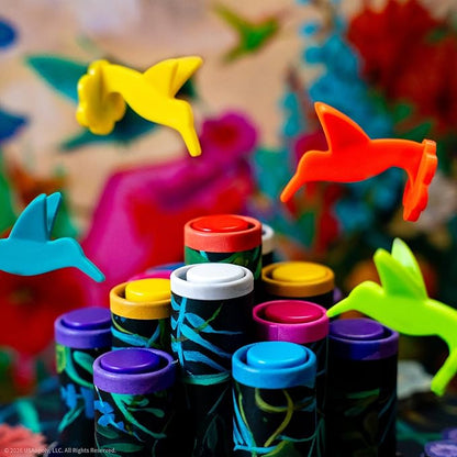 Hummingbirds Board Game A Real-Time Push Your Luck Dexterity Party Game Test Your Timing &amp Collect Nectar Token Points A Fun Family Game with Beautiful Artwork Ages 8+ 2-4 Players 15+ Play