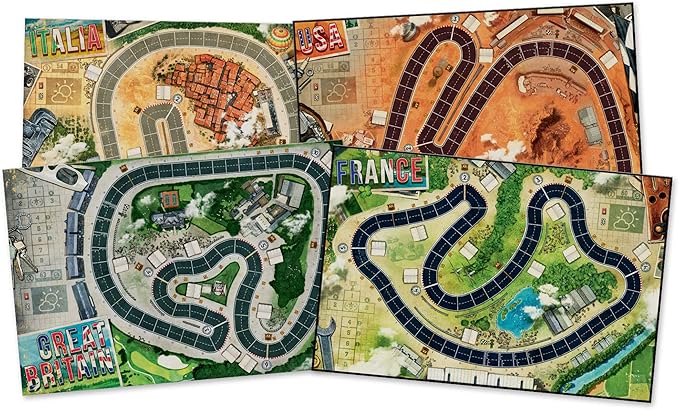 Asmodee HEAT: Pedal to the Metal Board Game - Intense Car Racing and Strategy Game Fun Family Game for Kids and Adults Ages 10+ 1-4 Players 60 Minute Playtime