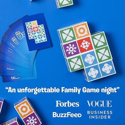 Uzzle 3.0 Board Game &amp Blockwork Bundle – Ultimate Family Fun Pack - Fast-Paced Puzzle Games for Ages 4+ - Multiple Difficulty Levels - 2 to 4 Players