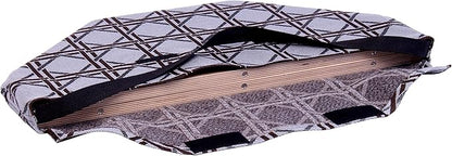 AmishToyBox.com Travel Marble Chase (Cards N' Marbles) Wooden Board Game Set - Double-Sided 23 Wide Board - Includes Carry Bag Marbles and Playing Cards