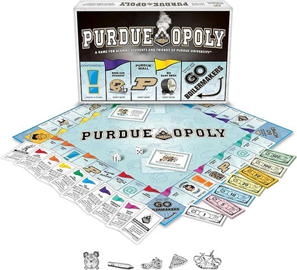 Late for The Sky Purdue University Purdueopoly Board Game Opoly-Style Campus Edition for 2-6 Players Family Game Night Alumni Collectible with Tokens and Landmark Properties