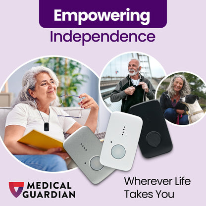 Medical Guardian MGMini | Get Help Instantly & Stay Independent | Medical Alert Device for Seniors | 24/7 Monitoring, GPS Tracking, Emergency Button | Subscription Required | Black