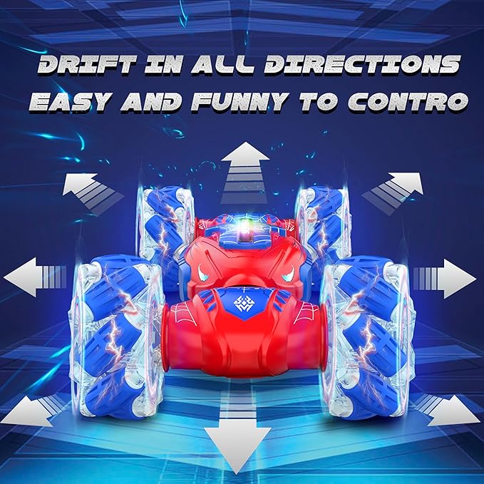 Remote Control Car Gesture Sensing RC Stunt Car 4 WD Transform Off Road for Rotating 2.4Ghz Hand Controlled Remote Control Twister Cars RC Cars for Kids Boys Girls Toy Gift Age 8 9 10 11 12 yr