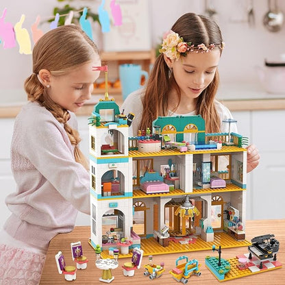 Friends Heartlake City Grand Hotel Building Kit Girls House Building Blocks Toy Gift for Kids Girls Aged 6-12 (1639 Pieces)