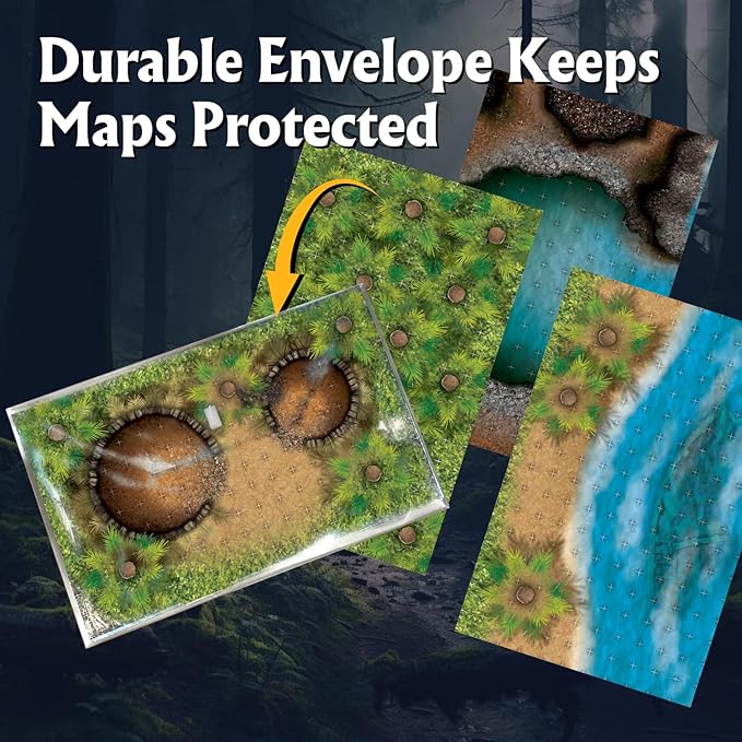 Arcknight The Uncharted Isles Roleplaying Battlemaps 16 Modular RPG Maps in 8 Double-Sided Pages 1 Square Grid Modular &amp Versatile Design for Tabletop Gaming - for Dungeons &amp Dragons &amp