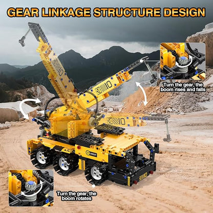 5 in 1 Building Toys STEM Robotics Kit for Kids 6-14 Remote &amp APP Controlled STEM Excavator/Truck/Robot/Bulldozer/Roller 535 PCS Blocks RC Robot Erector Sets Birthday Gift for 8 10 11 12+ Years
