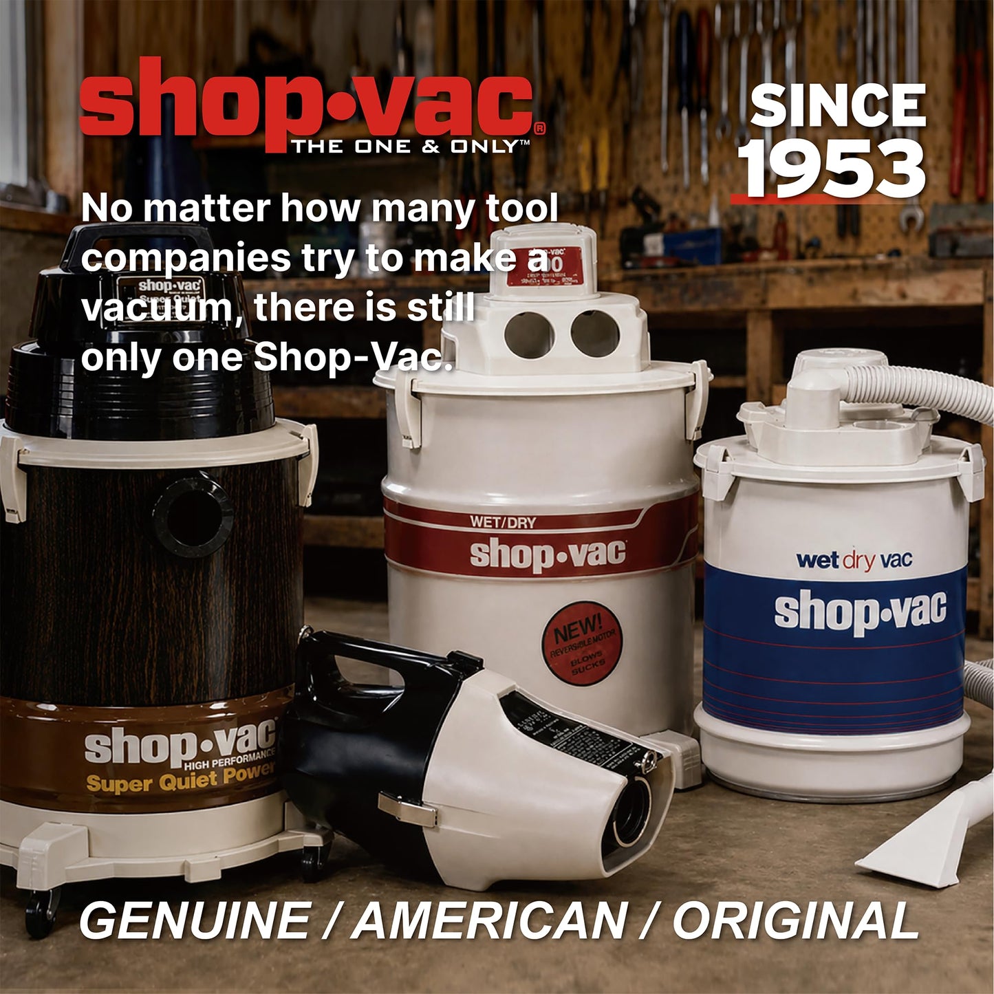 Shop-Vac 4 Gallon 5.5 Peak HP Wet/Dry Utility Vacuum with SVX2 Motor Technology, 3 in 1 Function Portable Shop Vacuum with Cart, Attachments, 5914000