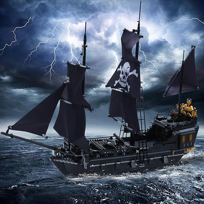 1424PCS Pirate Ship Building Blocks ToysCreator Architecture CorsairBuilding Set(Not Compatible with Lego Pirates of The Caribbean) Wonderful Choice for 6+ Boys Girls or Adults