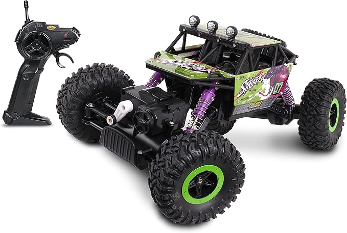 Mean Machine 1/16 R/C Rock Crawler Series [2.4GHz] Rock Crawler Striker Innovative Suspension System Powerful Motor Grippy Tires 150-foot Range Pistol Grip Controller Real time 4x4