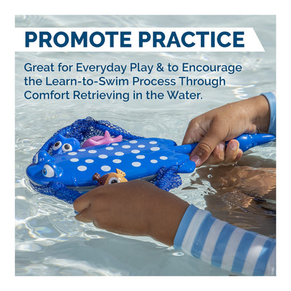 SwimWays Disney Finding Dory Mr. Ray's Dive and Catch Game, Bath Toys and Pool Party Supplies for Kids Ages 5 and Up