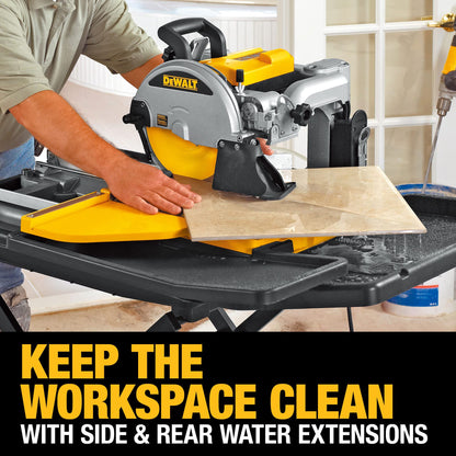 DEWALT Wet Tile Saw with Stand, 10-Inch, Corded (D24000S)