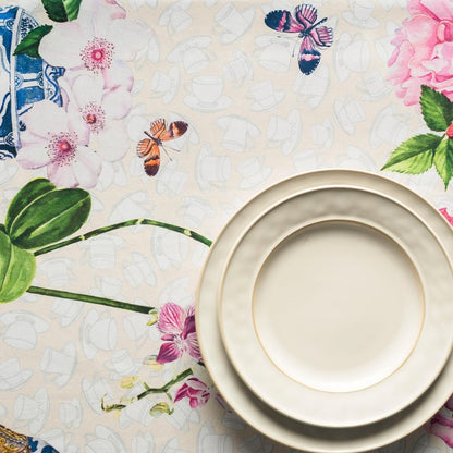 Maison d' Hermine Table Cloth Square Table 100% Cotton 54 x 54 Inches Tablecloth Reusable Decorative for Dining Kitchen Room Farmhouse Home Gifts for Mothers Day Spring Summer - Canton