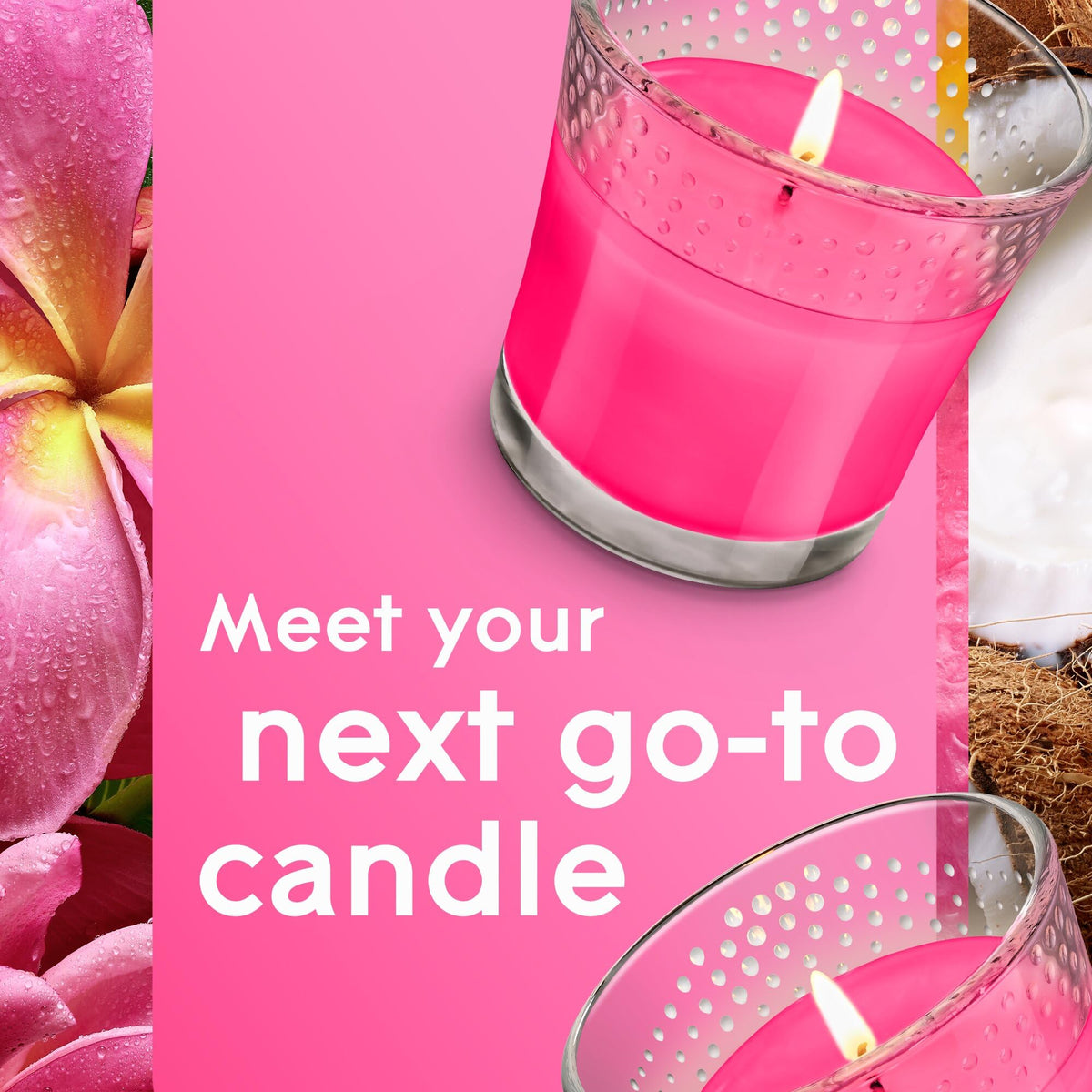 Glade Candle Jar, Air Freshener, Exotic Tropical Blossoms, 3.4 oz, 2 Count