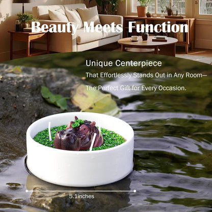 Hippo Vegetable Wax Candle Bowl