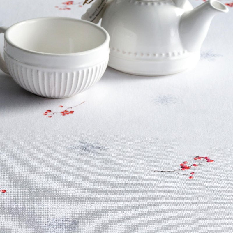 Maison d' Hermine Table Cloth Rectangle Table 100% Cotton 70 x 120 Inches Fall Tablecloth Reusable Everyday Use for Thanksgiving Christmas Decorations Dining Farmhouse Party (Fairy Tale Forest)