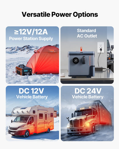 VEVOR Diesel Heater 8KW, DC 12V/24V, All in One Portable Diesel Heater with Bluetooth APP Control, Remote Control and LCD Screen, 1.3 Gal Fuel Tank for Trucks, Vans, RVs, Campers, and Garages