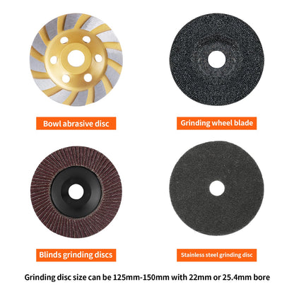 GLEX Angle Grinder Stand, Extended Arm, Stainless Steel Industrial Electric Grinder, Sander, General Purpose: Grinding Wheels, Metal Cutting Blades, Flap Wheels