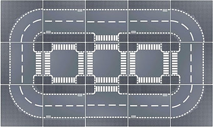 Road Base Plates - 15 City &amp Street Plates 10x10 Road Baseplates