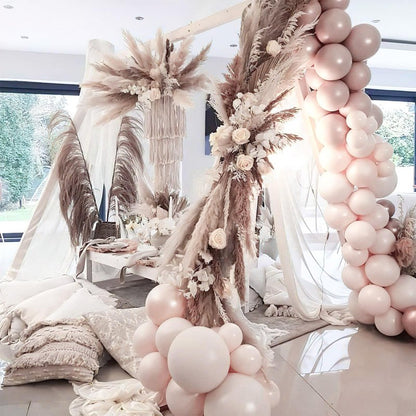 PartyWoo Beige Balloons 101pcs 12 Inch Boho Cream Ivory Neutral White Latex Balloons for Graduation Wedding Anniversary Engagement Bridal Shower Baby Shower Birthday Party Decorations White-F60