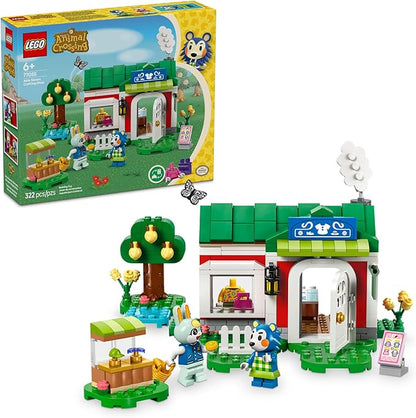 LEGO Animal Crossing Able Sisters Clothing Shop Building Toy - Animal Crossing Toy Figures and Playset for Kids Girls and Boys Ages 6+ - Pretend Play Gift Idea for Birthdays - 77055