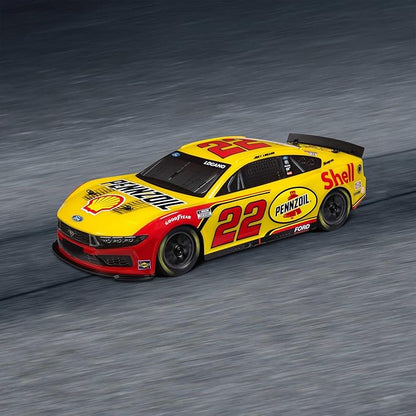 Losi 1/12 NASCAR RC Race Car Joey Logano No. 22 2025 Shell-Pennzoil Ford Mustang 2S AWD RTR Brushed On-Road Battery &amp Charger Included Yellow LOS1122522
