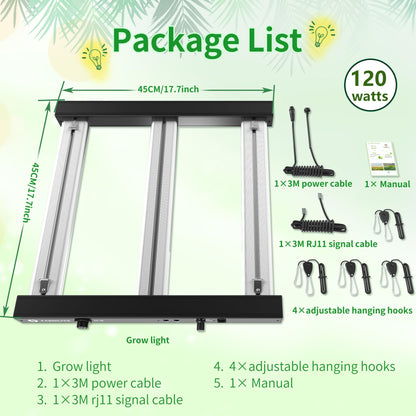 Grow Light FARMLITE LED Grow Lights for Indoor Plants Full Spectrum Growing Light Plant Hanging Growing Lamps