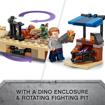 LEGO 76945 Jurassic World Atrociraptor: Motorcycle Chase Set of 3 Dinosaur Figures and Toy Motorcycle for Children from 6 Years