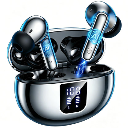 AI Translation Earbuds Real Time-199 Language Translator Earbuds,Simultaneous Interpretation Translator Ear Buds,No Subscription Audifonos Traductores Inglés Español,AI Translating Earbuds for Travel