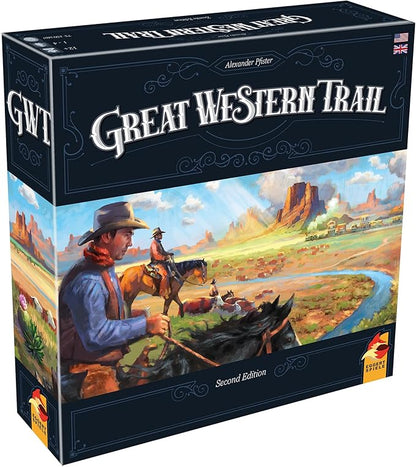 Asmodee Great Western Trail 2nd Edition Board Game - Epic Strategy Board Game for Ranchers and Adventurers Family Game for Kids &amp Adults Ages 12+ 1-4 Players 75-150 Min Playtime