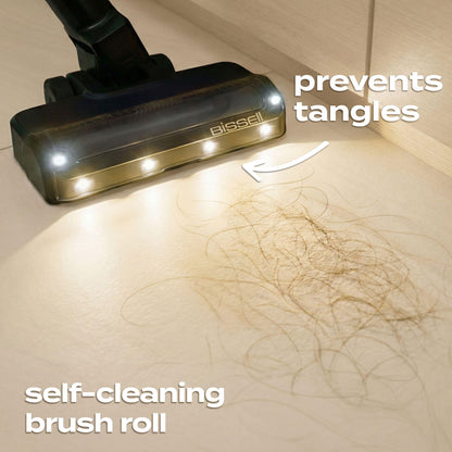 Bissell PowerClean FurGuard Self-Standing Cordless Vacuum w/Self-Cleaning Brush Roll, Wall Mount, Upholstery Tool & Bright Headlights, Amazon Exclusive Limited Edition Color, Coastal Clean, 4039A