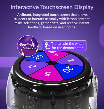 Ozobot Ari Classroom Kit (12 Bots) | Interactive Learning Robot with Touch Screen, ToF Sensor, Accelerometer, Gyroscope, and AI Integration | Hands-On STEM Education for Classrooms and Homeschool