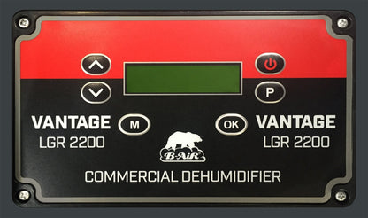 B-Air VG-2200 225 Pint Commercial LGR Dehumidifier for Water Damage Restoration Equipment Mold Remediation, Blue