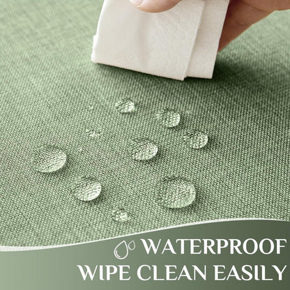 Softalker Sage Green Table Cloth Rectangle 70x52 Inch Linen Textured Outdoor Tablecloths Stain and Wrinkle Resistant Decorative Small Dining Table Cover Waterproof for Summer,Party,Birthday,Coffee