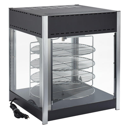 Winco EDM-1K Rotating Heated & Humified Pizza Warmer Merchandiser, 18"