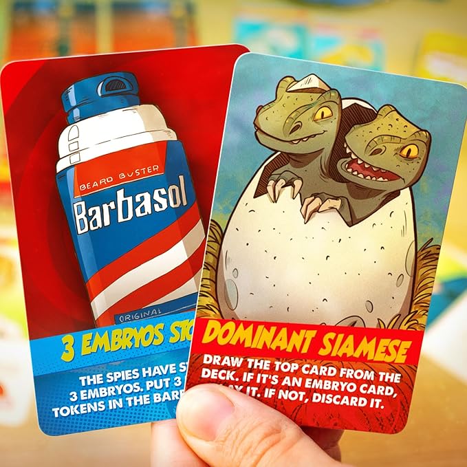 Doctor Collector: Jurassic Park: The Spy Game - Strategy &amp Deception Family &amp Group Game Ages 10+ 5-10 Players 20-30 Min Black