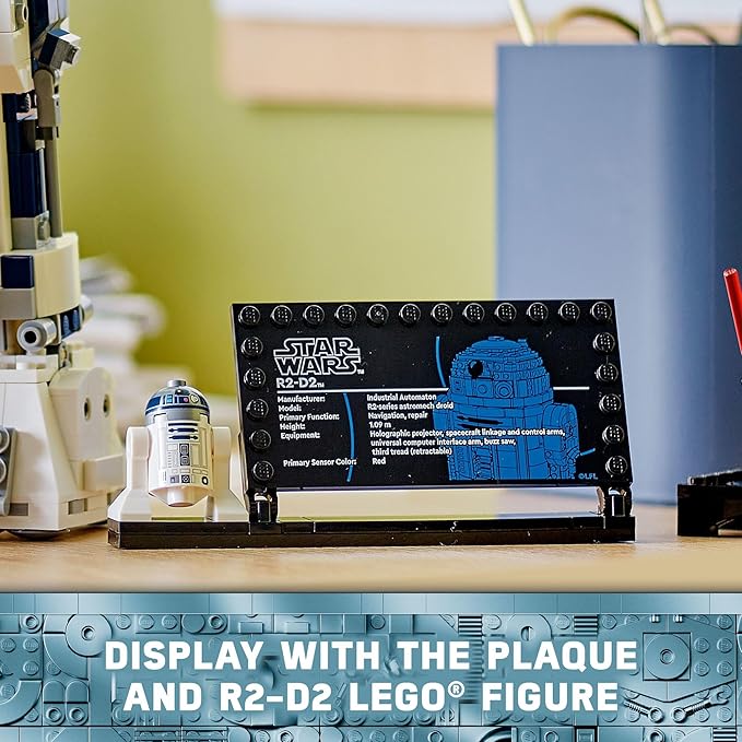 LEGO Star Wars R2-D2 Building Toy Set - Play or Display Star Wars Toy for Boys &amp Girls Ages 10+ - Gift Ideas for Kids &amp Fans - Includes 25th Anniversary Darth Malak Minifigure - 75379