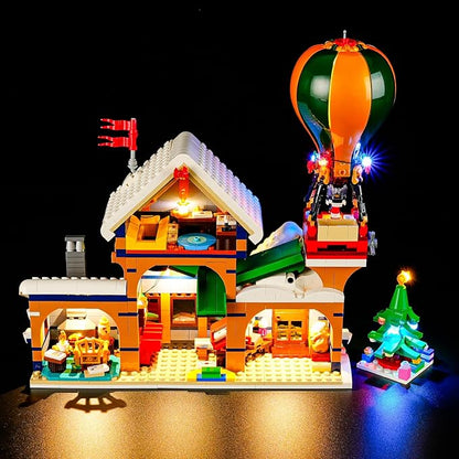 YEABRICKS LED Light for 10339 Icons Santa's Post Office Building Blocks Model (Building Set NOT Included)