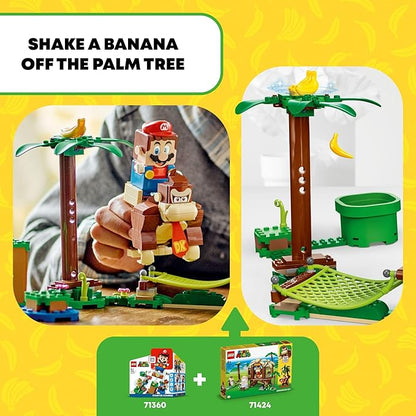 LEGO Super Mario Donkey Kong's Tree House Expansion Set - Building Toys for Boys &amp Girls Ages 8+ Years - Pretend Play Toy Figures &amp Playsets - Gifts for Kids - 71424
