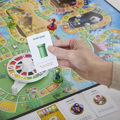 Hasbro Gaming The Game of Life: Super Mario Edition Board Game for Kids Ages 8 and Up Play Minigames Collect Stars Battle Bowser