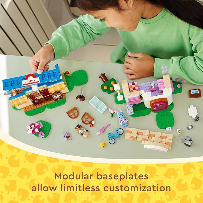 LEGO Animal Crossing Nook’s Cranny &amp Rosie's House Buildable Video Game Toy for Kids Includes 2 Animal Crossing Toy Figures Birthday Gift Idea for Girls and Boys Aged 7 and Up 77050