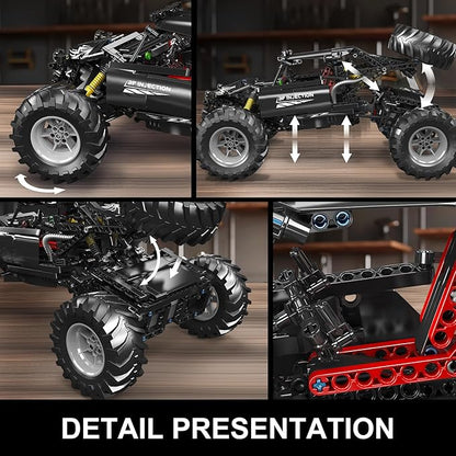 Mould King 18038 RC Off-Road Building Car Toys 1016 Pieces Building Blocks Climbing Car Model with Motors Idea Gift for Adults