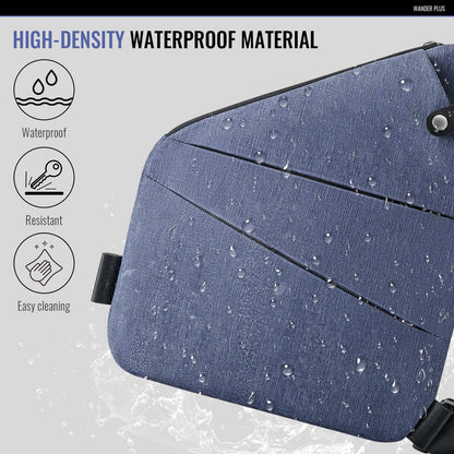 WANDER PLUS® Anti Theft Crossbody Travel Bag for Women Men, Multi-Pocket Crossbody Bag, Slim Sling Bag with Adjustable Strap