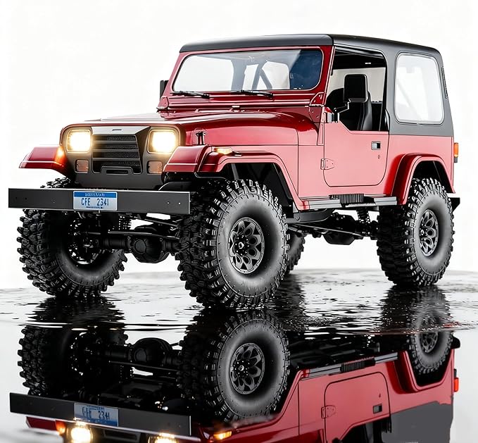 BEEZRC RocHobby 1/10 mashigan RC Rock Crawler for Adults 4WD Off-Road Remote Control Truck Hobby Grade RC Crawler RS Need to Complete