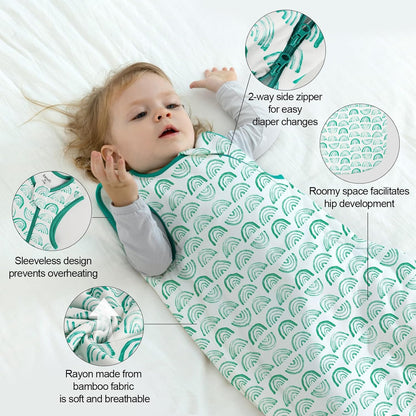 Bamboo Rayon Sleep Sack by [Brand Name] - Supersoft 1.0 Tog Unisex Baby Wearable Blanket | 6-12 Months