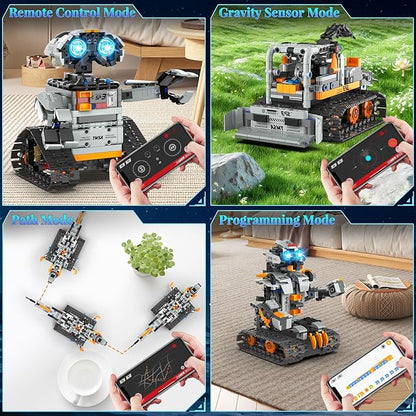 5in1 STEM Robot Building Kit for Kids 6-14+ APP &amp Remote Control STEM Robot Dinosaur Car Building Toys for Kid Science Learning 688 Pcs DIY Building Blocks Set Boys Girls Birthday Xmas Gifts Id
