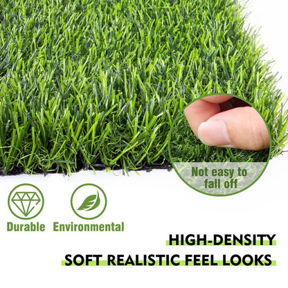 Kesfey Grass Table Runner 12 x 108 Inch Artificial Grass Carpet Rug Green Synthetic Table Runners Thickly Fake Grass Table Runner for Family Christmas Tabletop Decor Golf Party Decorations Baby Shower